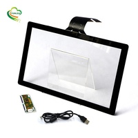 Sarung tangan besar Musim Dingin Sensor sentuh pengontrol Panel kaca USB Android layar sentuh kapasitif Panel untuk kios industri