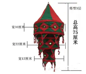 Индийские складные хлопковые тканевые фонари, абажуры, хиппи, украшения для палатки, уличные абажуры