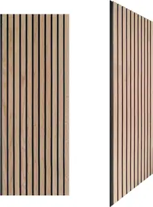 Slat PET acoustic panel wooden PET acoustic board Decoration Acoustic Wall Panels for Ceiling