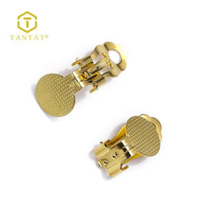 Clip de <span class=keywords><strong>boucle</strong></span> <span class=keywords><strong>d</strong></span>'<span class=keywords><strong>oreille</strong></span> en laiton bricolage boucles <span class=keywords><strong>d</strong></span>'oreilles à clipser rond plat plateau boucles <span class=keywords><strong>d</strong></span>'oreilles Clips - Product Image 6