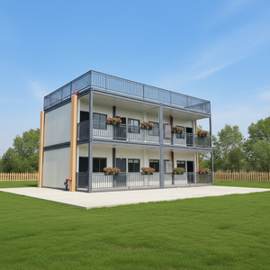 Edificio de Oficinas en Contenedor de Alta Calidad TOPPRE Casa Contenedor Prefabricada de Lujo de 2 Pisos Casa de 3 Dormitorios Contenedor Desmontable - Product Image 4