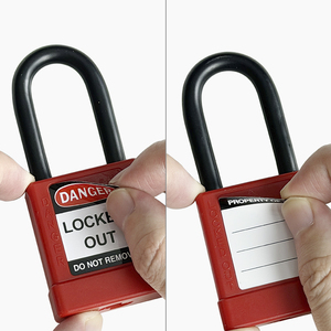 Cadenas <span class=keywords><strong>de</strong></span> sécurité en acier avec corps en aluminium non conducteur, étanche et anti-poussière, 38 mm * 6 mm, personnalisable, pour équipement <span class=keywords><strong>de</strong></span> verrouillage et <span class=keywords><strong>de</strong></span> signalisation (Loto/Tagout) - Product Image 5