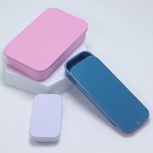 Recyclable Mint Solid Perfume Soap Sliding Tin <b>Box</b> Factory Wholesale Custom Empty <b>Small</b> Rectangle Slide Top <b>Lid</b> Metal <b>Box</b> - Product Image 5