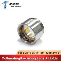 Lentille de collimation pour objectif de mise au point BM111 BM110 D30 F100 F125 F150mm avec support d'objectif pour tête de découpe Laser Raytools BM111