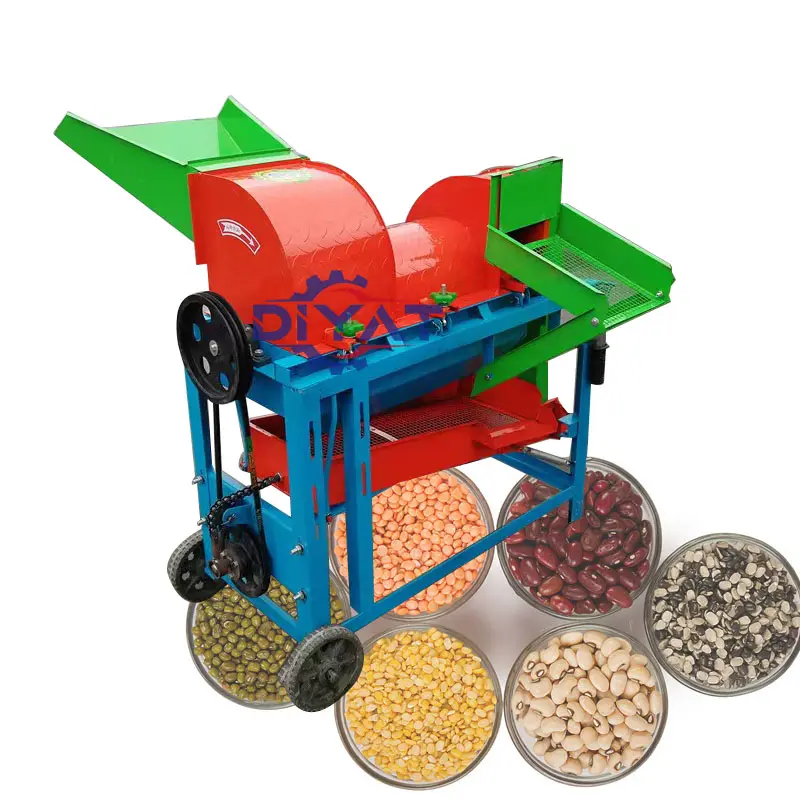 Trebbiatrice portatile per grano 500-600 kg/h trebbiatrice per grano di mais pelapatate per sorgo husker