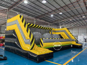 Jeu sportif gonflable géant Wipeout Challenge Couleurs Personnalisables pour Enfants, Usage Commercial Extérieur, avec Grandes Balles Gonflables à Sauter - Product Image 3