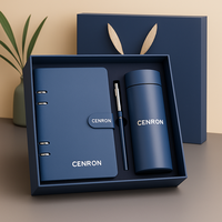 Ensemble cadeau personnalisé de luxe, carnet en acier inoxydable A5, stylo, bouteille isotherme pour Thanksgiving, la Saint-Valentin
