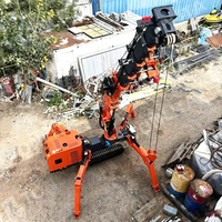 Grue araignée mobile Tonlita à chenilles, télécommandée, petite grue araignée avec nacelle pour personne