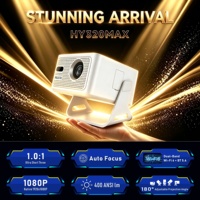 Proyektor Pintar HY320 MAX 8K 400 ANSI Lumens Android 14.0 Allwinner H726 5G WIFI6 LCD Auto Focus H320MAX 1080P MINI