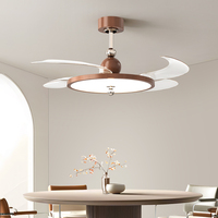Moderne 42 pouces DC ventilateur de plafond LED lumières meilleure chambre lustres fantaisie télécommande prix usine grand pas cher décor à la maison