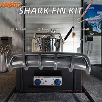 Kit de Décoration Extérieure Universel DLF pour Voiture : Spoiler de Pare-chocs Arrière, Aileron de Requin, Diffuseur Arrière en Plastique Brillant pour Rénovation/Amélioration 1