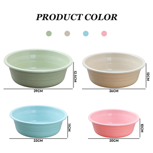 Haogle <span class=keywords><strong>Bassine</strong></span> de lavage ronde en <span class=keywords><strong>plastique</strong></span> pour salle de bain domestique, pour le lavage des vêtements, vente en gros - Product Image 3