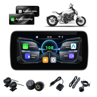 Reproductor Multimedia para Motocicleta con Pantalla Táctil de 6.25 Pulgadas, Impermeable IP67, Android Auto Inalámbrico