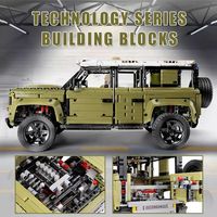 Mold King 13175 Control remoto MOC modelo 42110 motorizado 1/8 vehículo ensamblar bloques de construcción juguete Techic Car