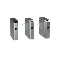 Système de barrière d'entrée intelligente avec contrôle d'accès automatique, machine de sécurité biométrique à reconnaissance faciale et tourniquet piétonnier