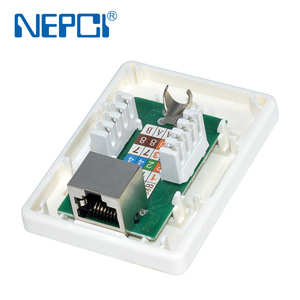 Boîtier de montage sur bureau NEPCI XJY-NE-56 blindé à double port CAT5E/CAT6 <span class=keywords><strong>RJ45</strong></span> avec borne Krone IDC certifié CE RoHS - Product Image 4