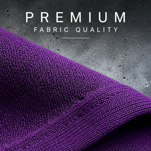 Sudaderas con capucha moradas extragrandes casuales para hombre con cremallera, estampado de letras personalizado, efecto desgastado, estilo streetwear - Product Image 6