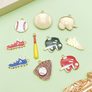 Colgante de Aleación de Zinc con Diseño de Béisbol, Tamaño Mediano, para Accesorios de Joyería DIY - Product Image 4