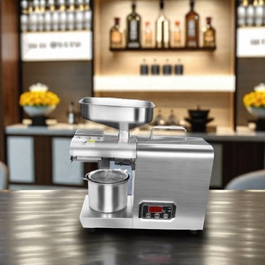 Presse à huile miniature 508 pour usage domestique, 4-6 <span class=keywords><strong>kg</strong></span>/h, petite presse à huile à froid pour arachides, sésame, noix de coco, soja, noix, à vis - Product Image 2