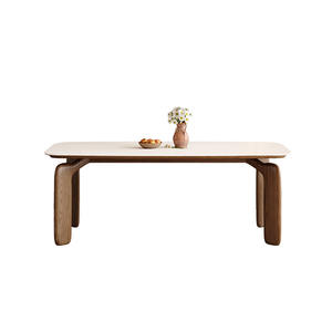 Dining <strong>Table</strong> Slate Top Home Furniture <strong>Small</strong> Homes Living Room Rectangular New Modern Simple Light Luxury Wooden Multifunctional - Product Image 1