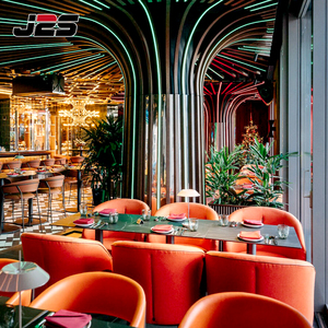 J2S <span class=keywords><strong>Modern</strong></span> Deri Restoran Bar Mobilya Seti Taş Masa Üstü Çevre Dostu Dayanıklı Ticari Sınıf Kolay Temizlenir Otel İçin - Product Image 5