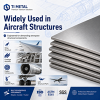 Plaque en titane de qualité aérospatiale GR5 Ti-6Al-4V certifiée ASTM B265 pour composants structurels d'avions