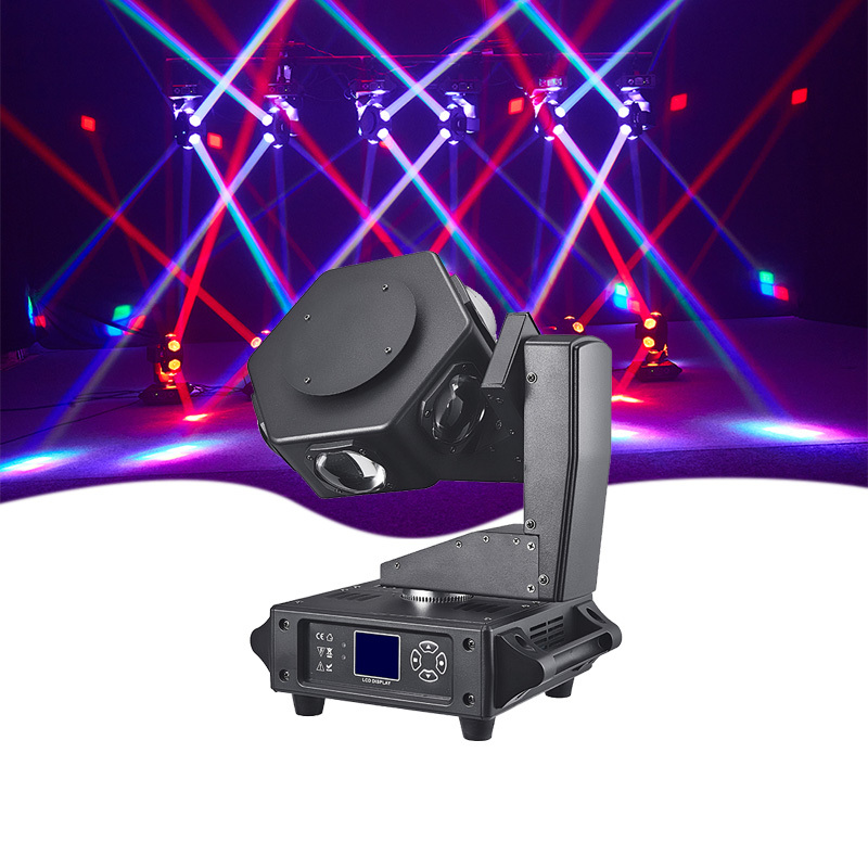 QSE Lighting Flying Fire Meteor RGB LED Moving Head 240W Sound-Activated Disco Festival Wedding Stage DJ Light with DMX512