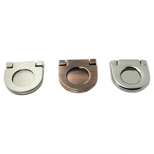 Tirador de Anillo Oculto para Armario, Guardarropa, Cocina, Cómoda - Aleación de Cobre Antiguo Rojo, Diseño Moderno, Fácil Instalación - Product Image 2