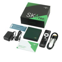 Decodificador UGOOS SK4 Pro Android TV Box con Android 14, LPDDR4 4GB 64GB, S905X5M-k Quad Core ARM Cortex-A55, 2.4G/5G2T2R, BT5.4