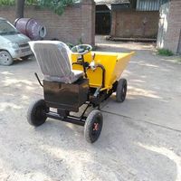 Vierrad-Elektro-Asche-Transporter Kleiner Radkipper Selbstfahrend 900kg Ladekapazität Materialtransport 1 Jahr Garantie