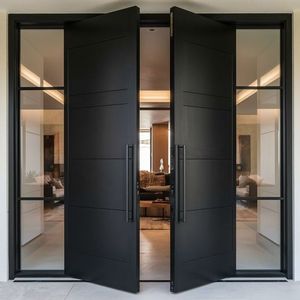 Trung Quốc Thượng Hải Toma hiện đại nhập cửa nhôm tùy chỉnh bên ngoài kim loại nhà cửa - Product Image 3