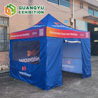 Tente publicitaire la plus vendue, tente promotionnelle personnalisée 3x3 en aluminium pour mariage avec logo imprimé, tente d'exposition pour salon professionnel