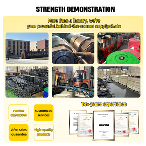 OKPRO - Discos de Pesas de Goma para Gimnasio, de Alta Calidad, para Levantamiento de Pesas, Color Negro - Product Image 6