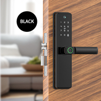 Volibel Carte biométrique automatique d'empreintes digitales numériques Tuya Wifi App Combinaison Sécurité à domicile Serrure de porte intelligente avec caméra