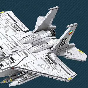 Bloques de Construcción de Aviones de Combate F15E Militares Técnicos 33034, Modelo de Caza Pesado, Ladrillos de Juguete, Regalos para Niños - Product Image 4