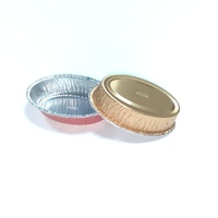 Moule à gâteau miniature jetable coloré en aluminium, plateau de cuisson en aluminium, 127*79*32mm, couvercle en plastique de qualité alimentaire, contenants en aluminium, couleurs personnalisées