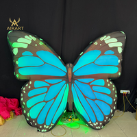 Costume gonflable papillon magnifique et facile à installer pour défilés, fêtes, spectacles scolaires et déplacements