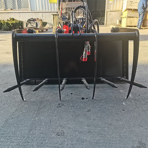 Fourche de fixation compacte pour chargeuse sur chenilles Mini <span class=keywords><strong>Skid</strong></span> <span class=keywords><strong>Steer</strong></span> Grappin Grass Fork Grappin <span class=keywords><strong>Root</strong></span> Râteau - Product Image 6
