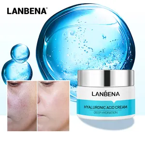 LANBENA Private Label cura della pelle idratante lenitivo restringimento dei pori crema viso di bellezza con acido ialuronico