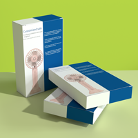 Boîte à cartes en papier bon marché en gros Boîte à logo personnalisé pour ventilateur électrique de poche Câble de données USB Casque Souris Emballage de vente au détail Boîte de couleur