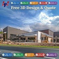 Bâtiment d'entrepôt industriel en acier pour le stockage et la distribution de produits grand public, structure en acier préfabriquée à grande portée