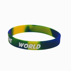 Pulsera inspiradora ecológica profesional con logotipo personalizado, crea tu propia pulsera con logotipo, pulseras de silicona para eventos - Product Image 4