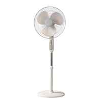 Ventilateur sur pied silencieux de 16 pouces avec minuterie, inclinaison réglable et oscillation verticale pour chambre et appartement, idéal pour la circulation de l'air