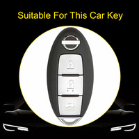 Innofit NIB3 TPU housse de protection de clé de voiture fournisseur pour Nissan Sylphy Teana XTrail Qashqai Bluebird multicolore