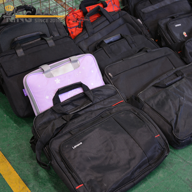 KungFu KingAAA Mixed Used Laptop Bags Bales Wholesale Second Hand Nylon Canvas Computer Bags Assorted Styles Bulk