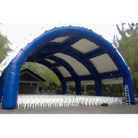 Grande couverture de scène gonflable coupe-vent, imperméable, auvent de protection solaire gonflable pour festival en plein air d'été