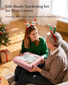 Custom Womens Gardening <b>Tools</b> Gift <b>Set</b> Rust Proof Heavy-Duty <b>Garden</b> <b>Tools</b> with Durable Carrying Case Fashionable Gardening Gift - Product Image 6