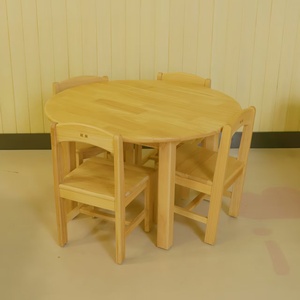 Chất Lượng Cao Cấp Mẫu Giáo Đồ Nội Thất Khả Năng Tải Cao Gỗ Bàn Tròn Hoàn Hảo Cho Mẫu Giáo - Product Image 4