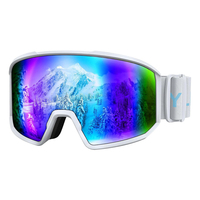 Gafas de Esquí para Adultos YL-SKI200, Gafas de Nieve con Marco Completo Resistente a los Arañazos, Revestimiento REVO, Compatibles con Casco, Logotipo Personalizado