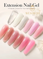 Vente en gros fournisseur d'ongles non toxiques Gel d'extension d'ongles constructeur de marque privée sans Hema avec logo personnalisé